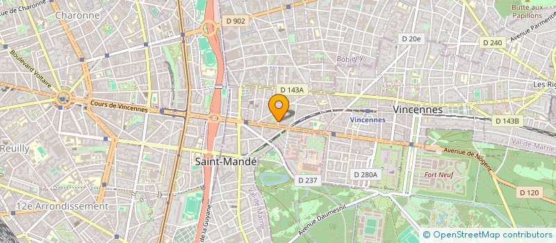 localisation de l'entreprise MADAME CHRISTELLE CHEMIN à VINCENNES