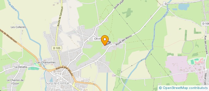 localisation de l'entreprise MADAME CHRISTELLE CHERBLAND à SURY-LE-COMTAL