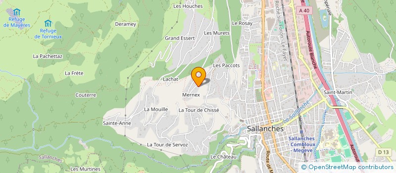localisation de l'entreprise MADAME CHRISTELLE CHESNEY à SALLANCHES