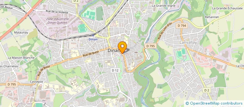 localisation de l'entreprise MADAME CHRISTELLE CHEVALIER  DINAN