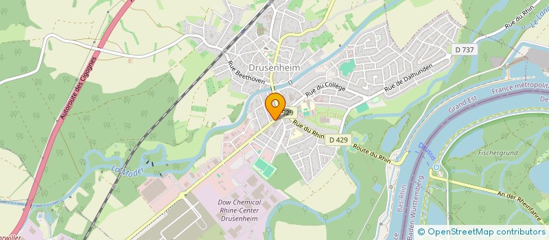 localisation de l'entreprise MADAME CHRISTELLE CHEVALLIER  DRUSENHEIM