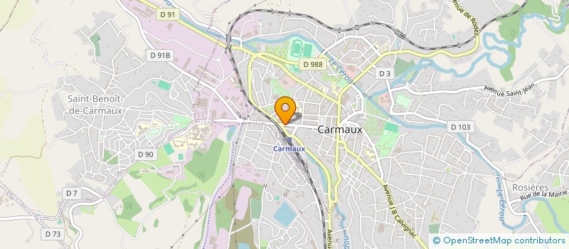 localisation de l'entreprise MADAME CHRISTELLE CHOLIERE  CARMAUX