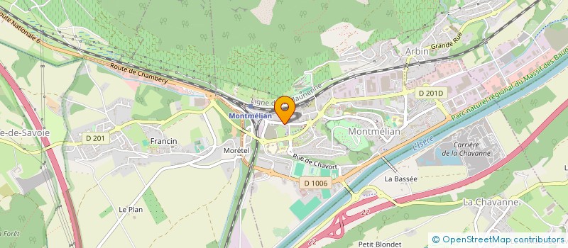 localisation de l'entreprise MADAME CHRISTELLE CHOPART  MONTMELIAN