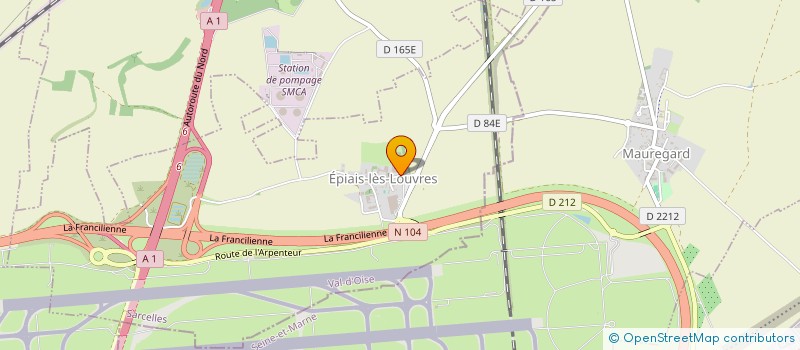 localisation de l'entreprise MADAME CHRISTELLE CHRISTELLE FRIGO  EPIAIS-LES-LOUVRES