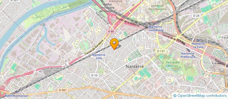 localisation de l'entreprise MADAME CHRISTELLE CLAIRET  NANTERRE