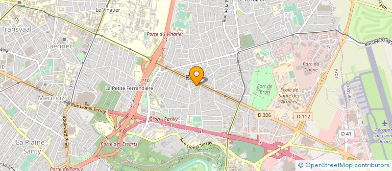 localisation de l'entreprise MADAME CHRISTELLE CLEMENT  BRON