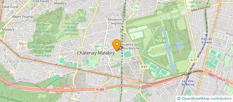 localisation de l'entreprise MADAME CHRISTELLE CLEMENT  CHATENAY-MALABRY