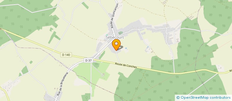 localisation de l'entreprise MADAME CHRISTELLE CLERGET  SEBECOURT