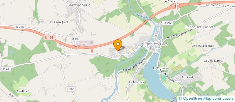 localisation de l'entreprise MADAME CHRISTELLE COCHERIL  JUGON-LES-LACS