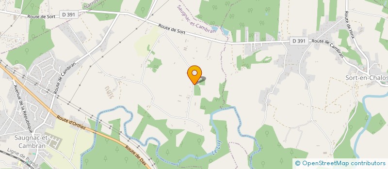 localisation de l'entreprise MADAME CHRISTELLE COELHO  SAUGNAC-ET-CAMBRAN