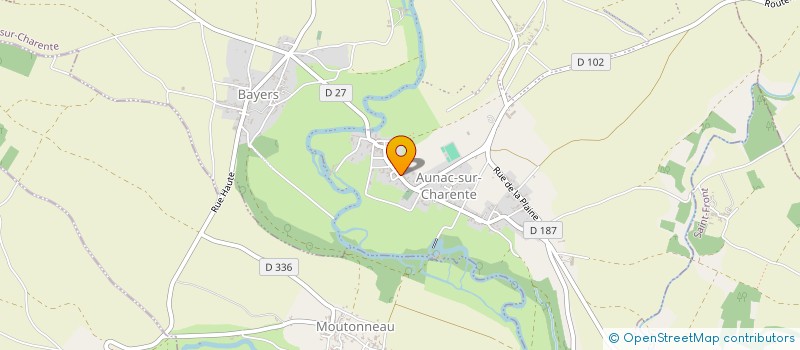 localisation de l'entreprise MADAME CHRISTELLE COGNERAS à AUNAC-SUR-CHARENTE