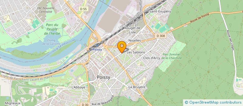 localisation de l'entreprise MADAME CHRISTELLE COHEN JONATHAN  CHAMBOURCY