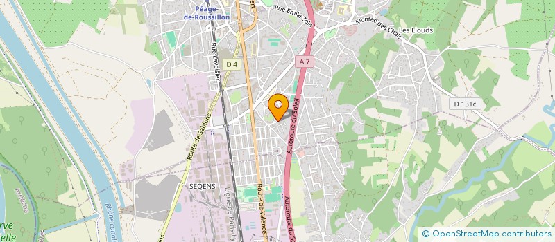 localisation de l'entreprise MADAME CHRISTELLE COLOMBET  ROUSSILLON