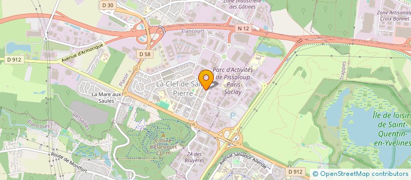 localisation de l'entreprise MADAME CHRISTELLE COLONNETTE  ELANCOURT