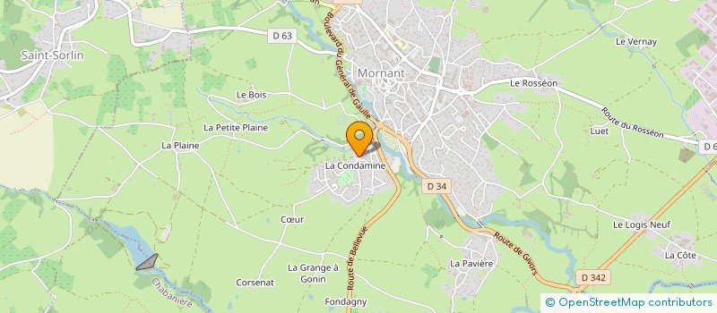 localisation de l'entreprise MADAME CHRISTELLE COMBE  MORNANT