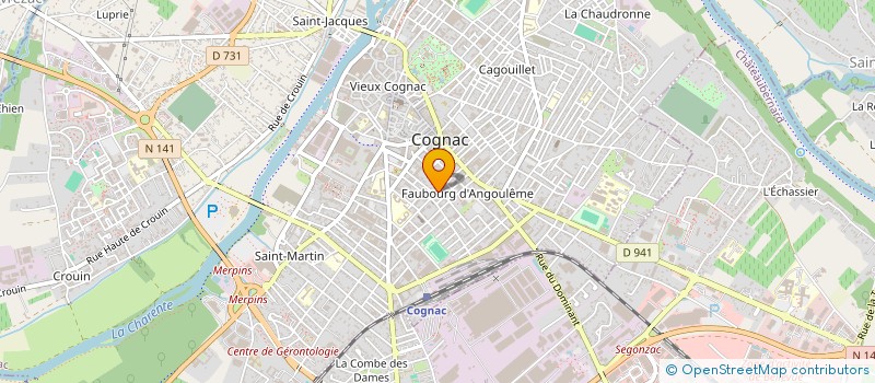localisation de l'entreprise MADAME CHRISTELLE COMBEAU à COGNAC