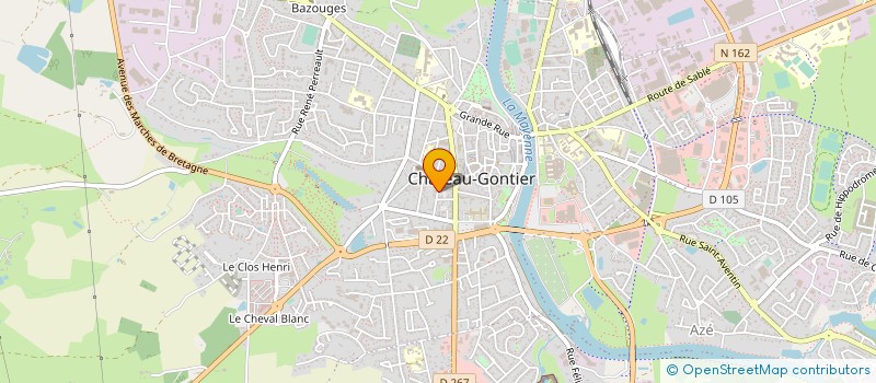 localisation de l'entreprise MADAME CHRISTELLE COMPERE à CHATEAU-GONTIER-SUR-MAYENNE