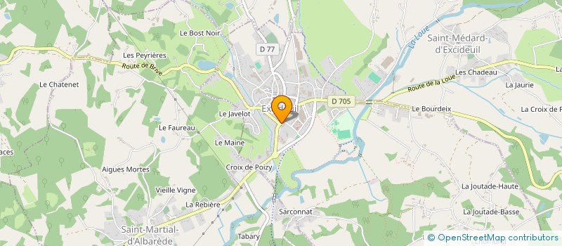 localisation de l'entreprise MADAME CHRISTELLE COPPE à EXCIDEUIL