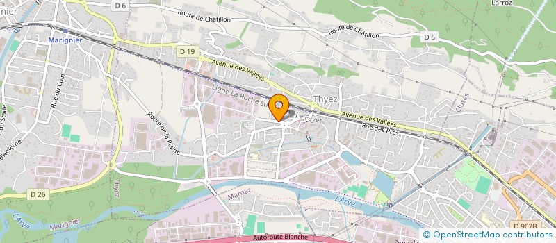 localisation de l'entreprise MADAME CHRISTELLE COQUENLORGE  THYEZ