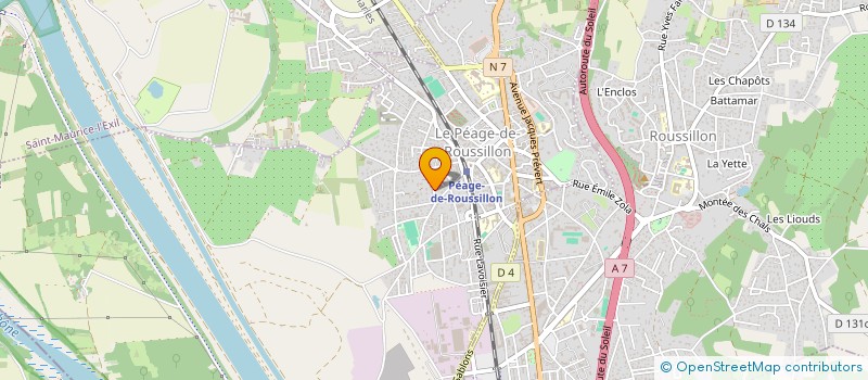 localisation de l'entreprise MADAME CHRISTELLE CORLER  LE PEAGE-DE-ROUSSILLON