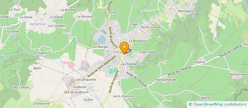 localisation de l'entreprise MADAME CHRISTELLE CORTINOVIS à SAINT-APPOLINARD