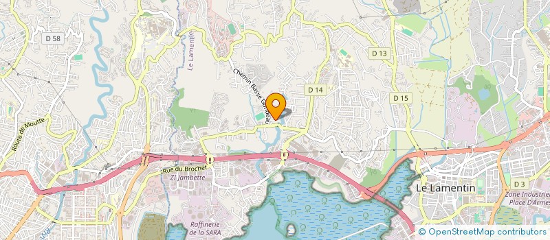 localisation de l'entreprise MADAME CHRISTELLE COUFFE  LE LAMENTIN