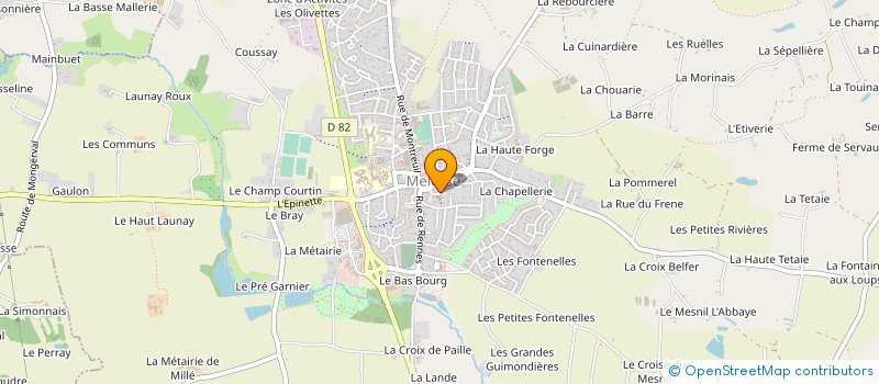 localisation de l'entreprise MADAME CHRISTELLE COULON  MELESSE