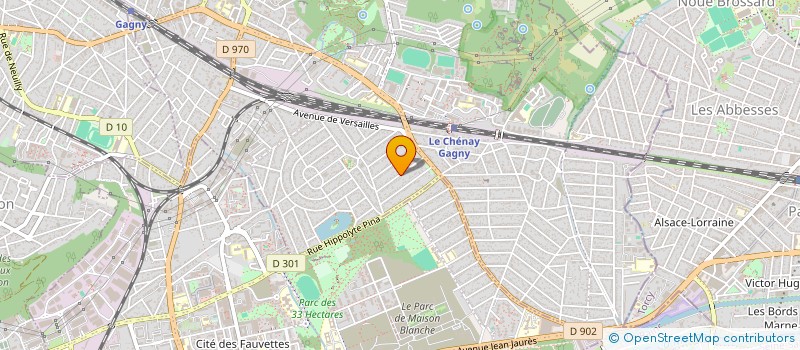 localisation de l'entreprise MADAME CHRISTELLE COURTIN  GAGNY