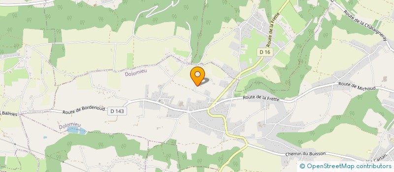 localisation de l'entreprise MADAME CHRISTELLE CREPIN  DOLOMIEU