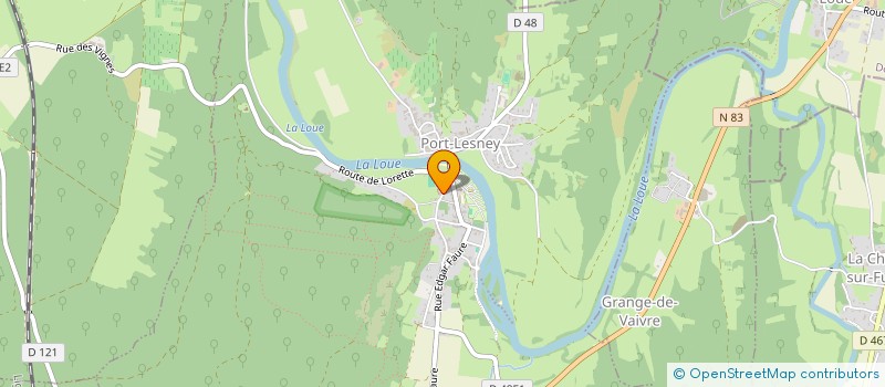 localisation de l'entreprise MADAME CHRISTELLE CUINET  PORT-LESNEY