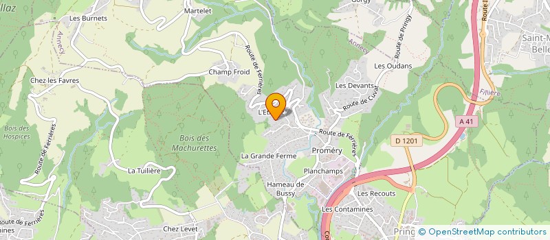 localisation de l'entreprise MADAME CHRISTELLE CUTTAZ  EPAGNY METZ-TESSY