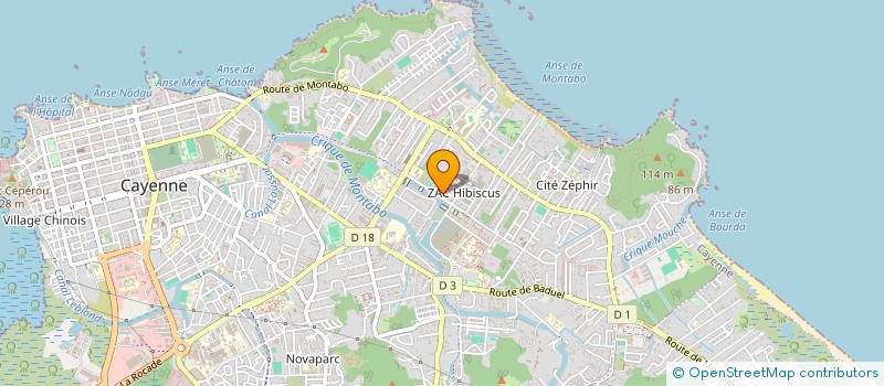 localisation de l'entreprise MADAME CHRISTELLE DAHI  CAYENNE