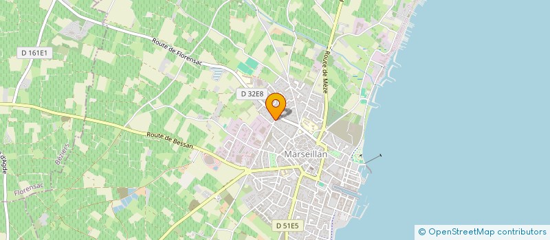 localisation de l'entreprise MADAME CHRISTELLE DALLAS à MARSEILLAN