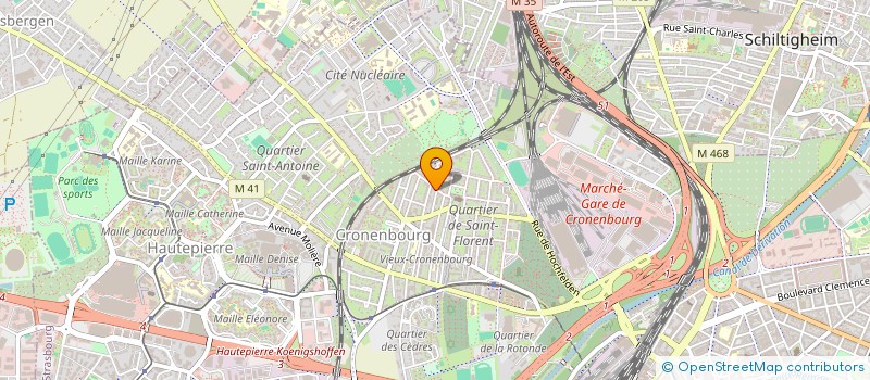 localisation de l'entreprise MADAME CHRISTELLE DAMONGEOT à STRASBOURG