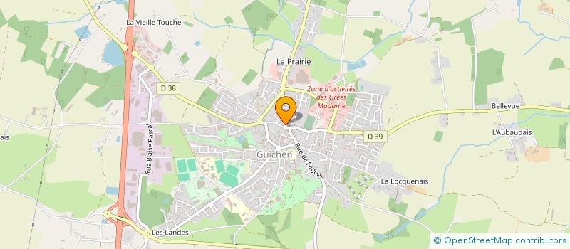 localisation de l'entreprise MADAME CHRISTELLE DAUCE  GUICHEN