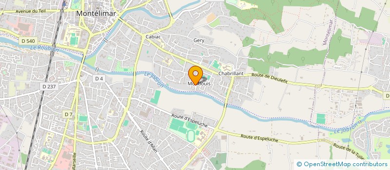 localisation de l'entreprise MADAME CHRISTELLE DAUVERGNE à MONTELIMAR