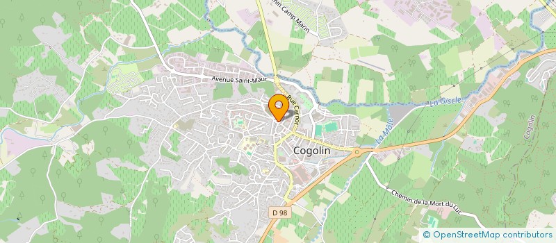 localisation de l'entreprise MADAME CHRISTELLE DAVID  COGOLIN