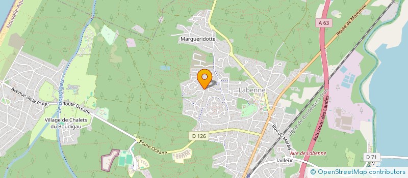 localisation de l'entreprise MADAME CHRISTELLE DE LA CRUZ  LABENNE