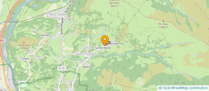 localisation de l'entreprise MADAME CHRISTELLE DEBIEN  SAINT-PASTOUS