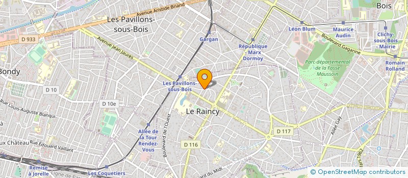 localisation de l'entreprise MADAME CHRISTELLE DEBOUCLON à LE RAINCY