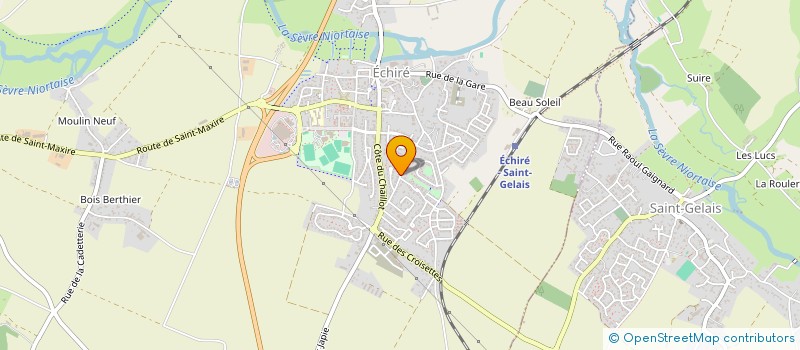 localisation de l'entreprise MADAME CHRISTELLE DECHATRE  ECHIRE