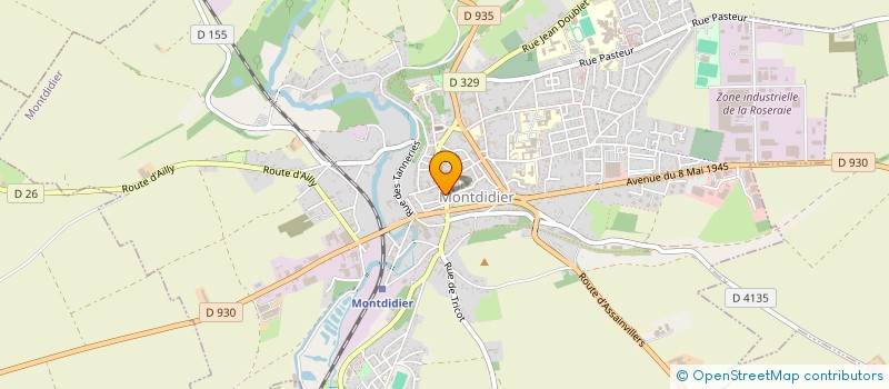 localisation de l'entreprise MADAME CHRISTELLE DECUIGNIERE à MONTDIDIER