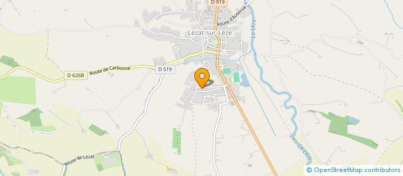 localisation de l'entreprise MADAME CHRISTELLE DELAGE  LEZAT-SUR-LEZE