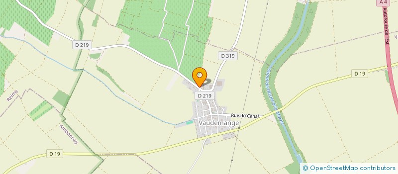 localisation de l'entreprise MADAME CHRISTELLE DELAMALMAISON  VAUDEMANGE