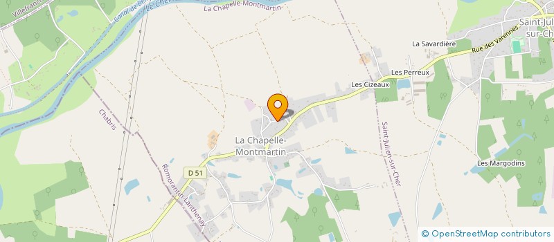 localisation de l'entreprise MADAME CHRISTELLE DELANDINES à LA CHAPELLE-MONTMARTIN