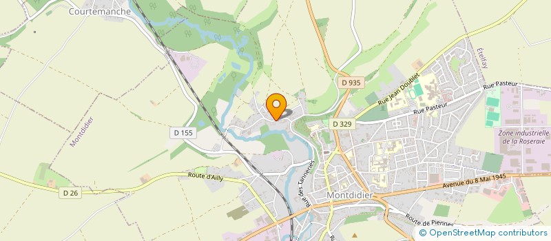 localisation de l'entreprise MADAME CHRISTELLE DELAUNAY  MONTDIDIER