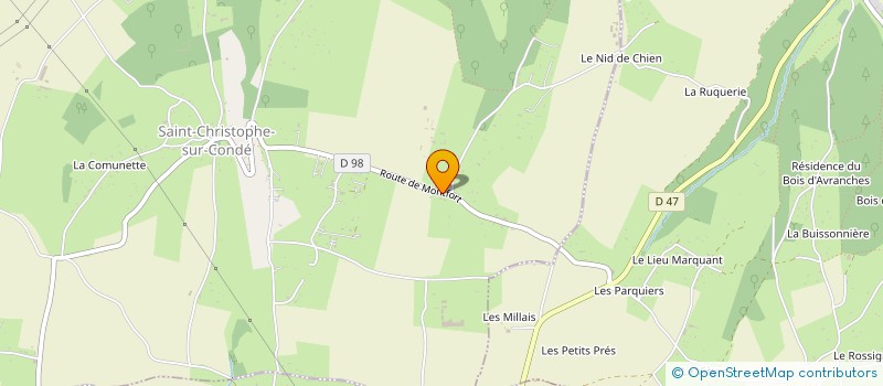 localisation de l'entreprise MADAME CHRISTELLE DELAVOYE  THENOUVILLE