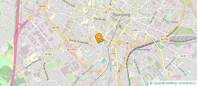 localisation de l'entreprise MADAME CHRISTELLE DELBAUVE  TOURCOING