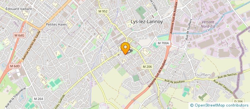 localisation de l'entreprise MADAME CHRISTELLE DELBERGUE  LANNOY