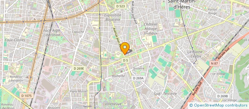 localisation de l'entreprise MADAME CHRISTELLE DELEFOSSE  GRENOBLE